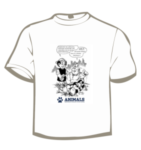 Koszulka (biała) - Nie bądź bierny. Reaguj! - rozmiar XXL  